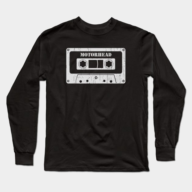 Motorhead - Vintage Cassette White Long Sleeve T-Shirt by FeelgoodShirt